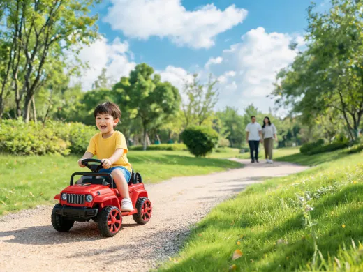 Weekend ride-on vehicle play
