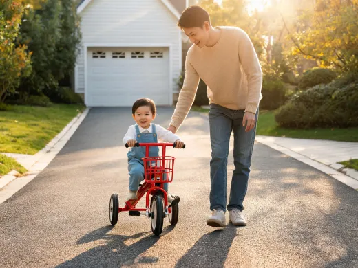 Toddler driveway ride